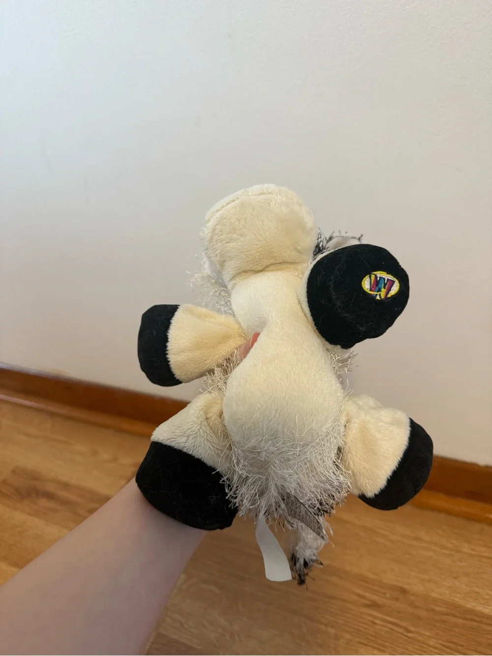 Ganz Webkinz HM003 Black & White Cow  Plush Stuffed Toy No Code